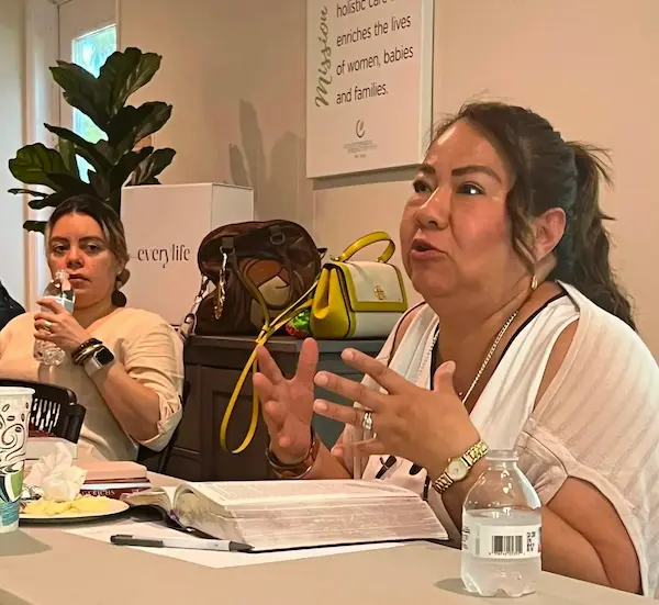 Teaching during a gathering